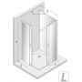 New Trendy Prime White kabina prysznicowa 90x80 cm lewa biały mat/szkło przezroczyste K-1093 zdj.2