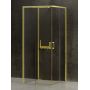 New Trendy Prime Light Gold kabina prysznicowa 90x100 cm prostokątna prawa złoty/szkło przezroczyste K-1551 zdj.1
