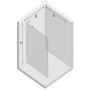 New Trendy Nesta ścianka prysznicowa walk-in 120 cm gunmetal szczotkowany/szkło przezroczyste K-1759-WL zdj.2