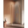 New Trendy New Soleo Gold Brushed ścianka prysznicowa walk-in 80 cm złoty szczotkowany/szkło przezroczyste K-4335 zdj.1