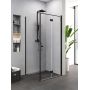 New Trendy Superia kabina prysznicowa 80x90 cm prostokątna czarny mat/szkło przezroczyste K-5173 zdj.1