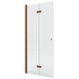 New Trendy New Soleo Copper Brushed ścianka prysznicowa walk-in 90 cm lewa miedź szczotkowana/szkło przezroczyste K-5783 zdj.1