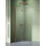 New Trendy New Soleo Copper Brushed ścianka prysznicowa walk-in 90 cm lewa miedź szczotkowana/szkło przezroczyste K-5783 zdj.3