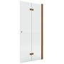 New Trendy New Soleo Copper Brushed ścianka prysznicowa walk-in 90 cm prawa miedź szczotkowana/szkło przezroczyste K-5784 zdj.1