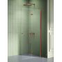 New Trendy New Soleo Copper Brushed ścianka prysznicowa walk-in 90 cm prawa miedź szczotkowana/szkło przezroczyste K-5784 zdj.3