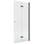 New Trendy New Soleo Gunmetal Brushed ścianka prysznicowa walk-in 90 cm prawa gunmetal szczotkowany/szkło przezroczyste K-5794 zdj.1