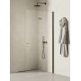 New Trendy New Soleo Gunmetal Brushed ścianka prysznicowa walk-in 90 cm prawa gunmetal szczotkowany/szkło przezroczyste K-5794 zdj.3