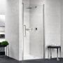Novellini Young 1B drzwi prysznicowe 67 cm chrom/szkło przezroczyste Y21B67-1K zdj.4