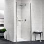 Novellini Young 1B drzwi prysznicowe 82 cm chrom/szkło przezroczyste Y21B82-1K zdj.4