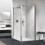 Novellini Young 2.0 F1B ścianka prysznicowa 77 cm boczna chrom/szkło przezroczyste Y2F1B77-1K zdj.4