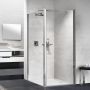 Novellini Young 2.0 F1B ścianka prysznicowa 97 cm boczna chrom/szkło przezroczyste Y2F1B97-1K zdj.4