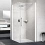 Novellini Young 2.0 G+F drzwi prysznicowe 69 cm biały mat/szkło przezroczyste Y2G69-1U zdj.4