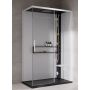 Novellini Glax 2 2.0 2P kabina z hydromasażem 120x80 cm parowa z brodzikiem prawa czarna G222P120DM5-1HU zdj.1
