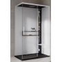 Novellini Glax 2 2.0 2P kabina z hydromasażem 120x80 cm parowa z brodzikiem prawa czarna G222P129DT5-1HU zdj.1