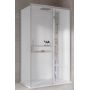 Novellini Glax 2 2.0 2P kabina z hydromasażem 120x90 cm parowa z brodzikiem prawa srebrna G222P290DT5-1BB zdj.1