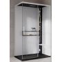 Novellini Glax 2 2.0 2P kabina z hydromasażem 120x90 cm parowa z brodzikiem prawa czarna G222P290DT5-1HU zdj.1