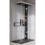 Novellini Glax 2 2.0 A kabina z hydromasażem 100x70 cm prawa parowa z brodzikiem czarna G22A107DT5-1HU zdj.1