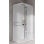 Novellini Glax 2 2.0 A kabina z hydromasażem 100x70 cm prawa parowa z brodzikiem srebrna G22A197DT5-1BB zdj.1