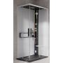Novellini Glax 2 2.0 A kabina z hydromasażem 100x70 cm prawa parowa z brodzikiem czarna G22A197DT5-1HU zdj.1