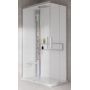 Novellini Glax 2 2.0 A kabina z hydromasażem 100x70 cm lewa parowa z brodzikiem srebrna G22A197ST5-1BB zdj.1
