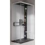 Novellini Glax 2 2.0 A kabina z hydromasażem 100x80 cm prawa parowa z brodzikiem czarna G22A198DT5-1HU zdj.1
