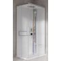 Novellini Glax 2 2.0 A kabina z hydromasażem 80x80 cm parowa z brodzikiem srebrna G22A89T5-1BB zdj.1