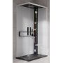 Novellini Glax 2 2.0 A kabina z hydromasażem 90x70 cm prawa parowa z brodzikiem czarna G22A9079DM5-1HU zdj.1