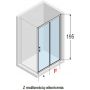 Novellini Kali 2P drzwi prysznicowe 124 cm srebrny/szkło przezroczyste KALI2P124-1B zdj.3