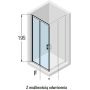 Novellini Kali A kabina prysznicowa 66 cm drzwi srebrny/szkło przezroczyste KALIA66L-1B zdj.2