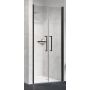 Novellini Young 2.0 2B drzwi prysznicowe 97 cm czarny/szkło przezroczyste Y22B97-1H zdj.1