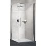 Novellini Young 2.0 G+F drzwi prysznicowe 87 cm srebrny/szkło przezroczyste Y2G87-1B zdj.1