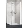 Novellini Young 2.0 G+F drzwi prysznicowe 79 cm biały mat/szkło przezroczyste Y2G79-1U zdj.1