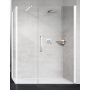 Novellini Young 2.0 G+F drzwi prysznicowe 167 cm biały mat/szkło przezroczyste Y2GFL167-1U zdj.1
