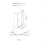 Oltens Disa drzwi prysznicowe 90 cm uchylne chrom połysk/szkło przezroczyste 21204100 zdj.2