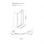 Oltens Disa drzwi prysznicowe 100 cm uchylne chrom połysk/szkło przezroczyste 21205100 zdj.2