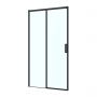 Oltens Breda drzwi prysznicowe 120 cm czarny mat/szkło przezroczyste 21212300 zdj.1