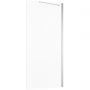 Oltens Trana kabina prysznicowa 90x80 cm prostokątna drzwi ze ścianką chrom/szkło przezroczyste 20206100 zdj.5