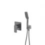 Oltens Hadsel zestaw bateria prysznicowa podtynkowa ze słuchawką 1-funkcyjną Tinde grafit 36043400 zdj.1