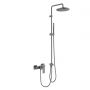 Oltens Hadsel zestaw prysznicowy z baterią prysznicową ścienną grafit 36055400 zdj.1