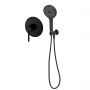 Oltens Rann zestaw bateria prysznicowa podtynkowa ze słuchawką 3-funkcyjną Luva EasyClick czarny mat 36078300 zdj.1
