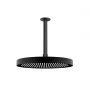 Oltens Regna deszczownica 32x32 cm okrągła z ramieniem sufitowym Aera czarny mat 36088300 zdj.1