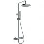 Oltens Molle zestaw prysznicowy ścienny z deszczownicą nikiel 36504910 zdj.1