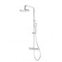 Oltens Vatten Numa zestaw wannowo-prysznicowy ścienny z baterią termostatyczną i deszczownicą chrom 36507100 zdj.2