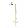 Oltens Vatten zestaw prysznicowy ścienny termostatyczny z deszczownicą złoty połysk 36505800 zdj.1