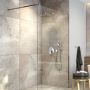 Oltens Vida ścianka prysznicowa 100 cm chrom połysk/szkło przezroczyste 22003100 zdj.14