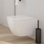 Zestaw Oltens Vernal miska WC wisząca PureRim z powłoką SmartClean z deską wolnoopadającą 42506000 zdj.3
