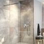 Oltens Vida ścianka prysznicowa walk-in 110 cm chrom połysk/szkło przezroczyste 22006100 zdj.12