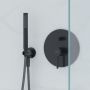 Zestaw Oltens Molle bateria podtynkowa z deszczownicą 30 cm Vindel i kompletem prysznicowym Ume czarny mat 36600300 zdj.12