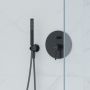 Zestaw Oltens Molle bateria podtynkowa z deszczownicą 30 cm Vindel i kompletem prysznicowym Ume czarny mat 36600300 zdj.24