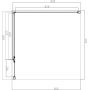 Omnires Manhattan kabina prysznicowa 90 cm kwadratowa chrom/szkło przezroczyste MH9090CRTR zdj.2